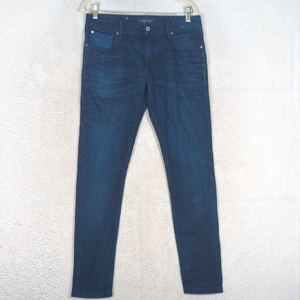 Scotch & Soda Amsterdams Blauw Men's Slim Fit Dark Wash Jeans 30X32